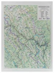 Banff National Park & Vicinity Raised Relief Map